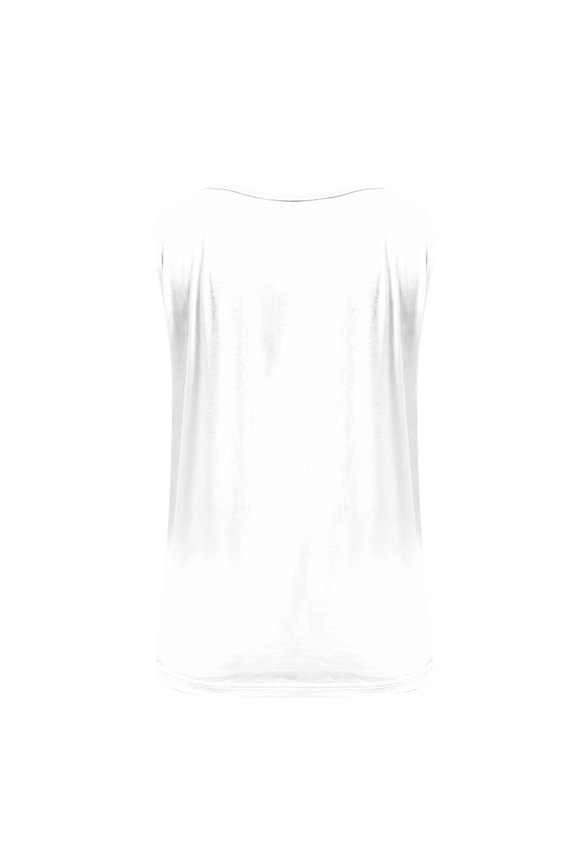 Momihoom Women's Maple Leaf Print V-Neck Sleeveless Tank Top, Casual Summer Top for Everyday Wear