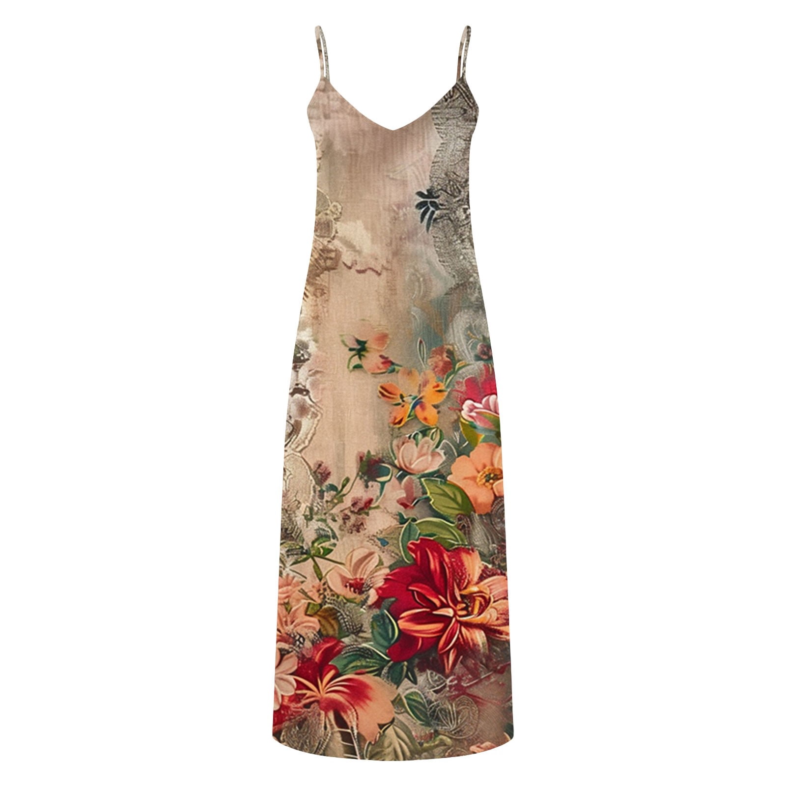 vintage floral slip dress Mini AnotherChill designed to move with the body rather than against it Women's Slip Dress in Black