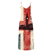chinese dress ladies FWJZDSP Union Jack Flag Women's Shirt Dress Long Sleeve Button Long Maxi  Dress Casual Blouse Dresses : Amazon.co.uk: Fashion