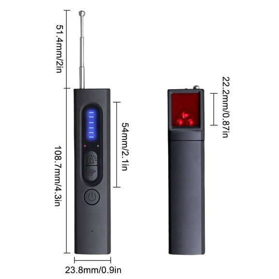 Momihoom X13 Advanced Portable Camera Detector, Professional Infrared Scanner for Eavesdropping and GPS Devices