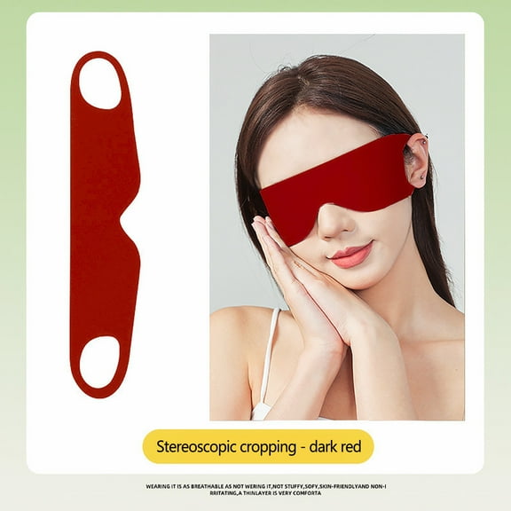 Momihoom Zero Pressure Sleep Mask - Lightweight Breathable Blockout Eye Mask for Sleeping with Ear Hanging Elastic Strap for All Sleep Positions Soft and Comfortable Black Eye Blinder Travel