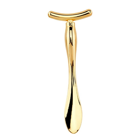 Momihoom Zinc Alloy T-Shape Massage Stick Beauty Tools, Anti Dark Circles Eye Cream Spoon Massage Stick Face Cream Applicator