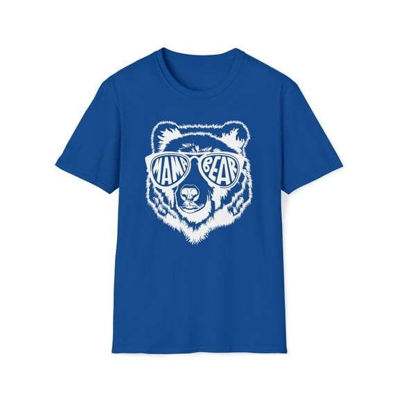 Momma Bear, Gildan Unisex Softstyle T-Shirt, Bear Mama Graphic Tee, S-3XL