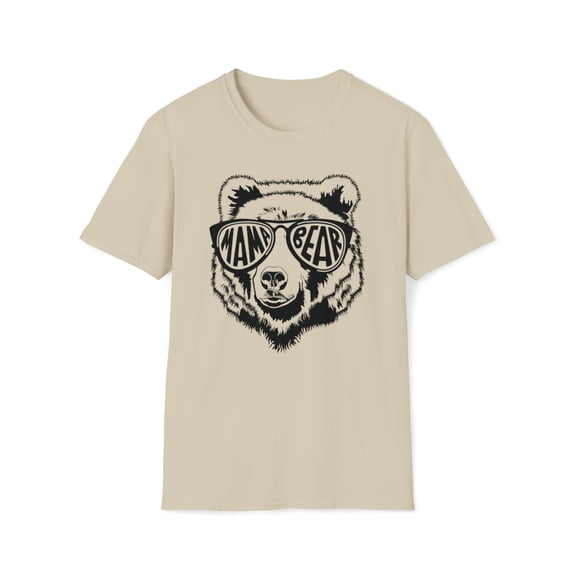 Momma Bear, Gildan Unisex Softstyle T-Shirt, Bear Mama Graphic Tee, S-3XL