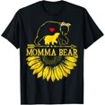 thumbnail image 1 of Momma Bear Mothers Day Sunflower Family T-Shirt, 1 of 4
