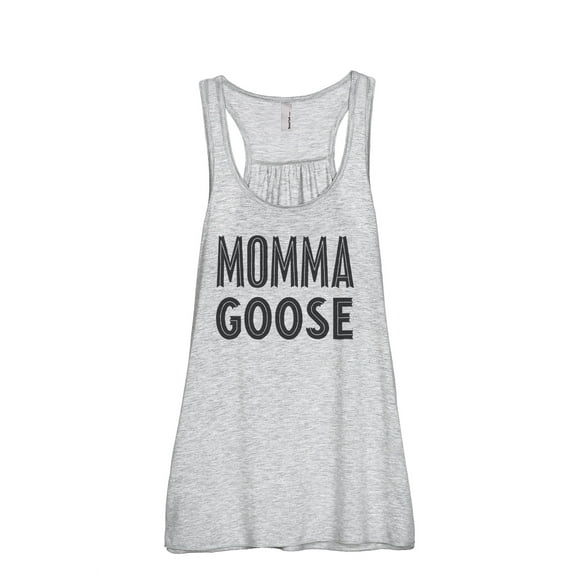 Momma Goose Women's Fashion Sleeveless Flowy Racerback Workout Yoga Tank Top Sport Grey 2X-Large