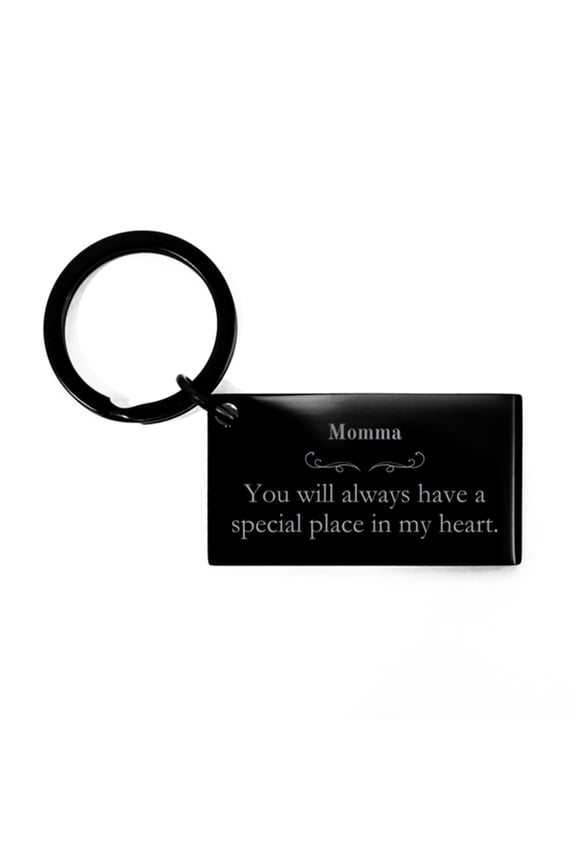 Momma Keychain - Special Place in My Heart - Engraved Gift for Mothers Day, Birthday, Christmas - Unique Momma Keychain to Show Your Love and Appreciation - Heartfelt Mom Gift