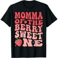 thumbnail image 1 of Momma Of The Berry Sweet One 1st Birthday Strawberry T-Shirt, 1 of 5