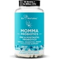 thumbnail image 1 of Momma Prenatal Probiotics Mom & Baby – Gut and Digestive Postpartum, Nursing, Morning Sickness Pregnancy Relief – 18 Clinically Proven Strains, 14 Billion CFU, Prebiotic – 30 Mini Vegan Capsules, 1 of 7