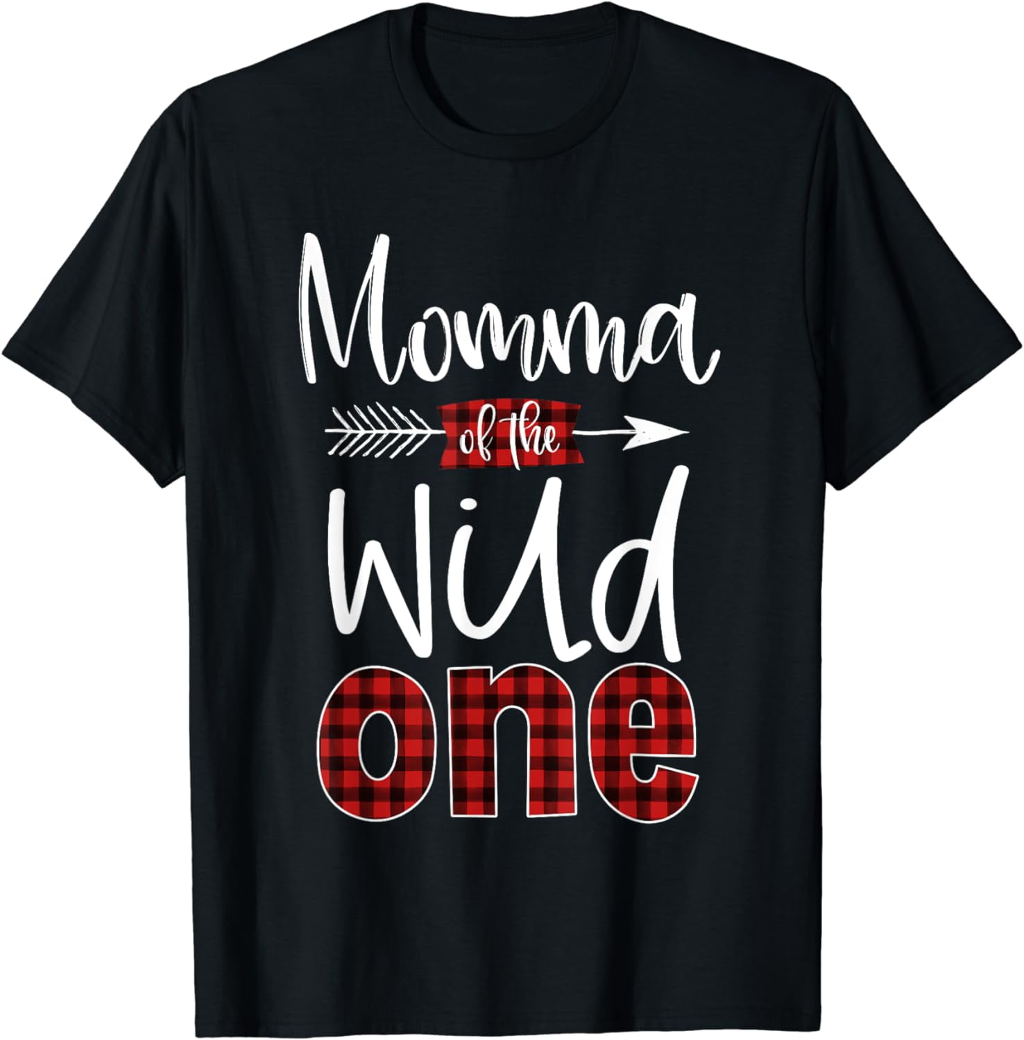 Womens Mom Of The Wild One Shirt Plaid Lumberjack 1st Birthday Tee Womens Mom Of The Wild One Shirt Plaid Lumberjack 1st Birthday Tee