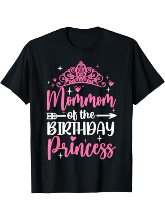 Mommom Of The Birthday Princess Bday Girl Cute Family T-Shirt
