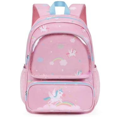 MOMMORE School Backpack Preschool Elementary Backpack Lightweight Bookbag for School Daycare Travel, Pink Unicorn