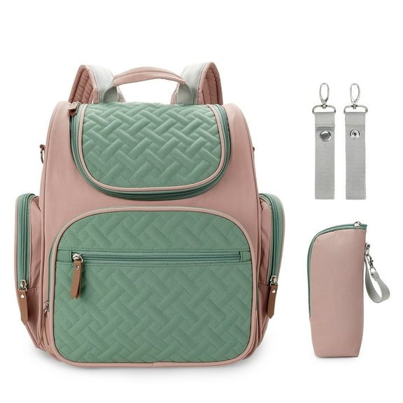 Mommy Bag, Maternal Child Bag, Outdoor Lightweight Handbag, Large-Capacity Backpack for Baby, Diaper Baby Bottle Storage Bag(Pink))