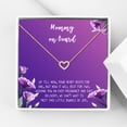 thumbnail image 1 of Mommy to Be Mother's Day Gift, Jewelry for Sister, New Mom Mother's Day Gift, Gift for Her, Necklace and Card Gift for Mom, Mommy to be Necklace and Card [Rose Gold Heart,Purple Gradient], 1 of 3