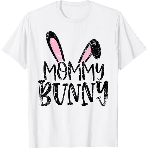 Mommy Bunny Cute Easter Bunny Vintage Happy Easter T-Shirt