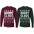 thumbnail image 1 of Mommy Claus and Daddy Claus Christmas Sweater Christmas Matching Couple Unisex Long Sleeve Shirt, 1 of 5
