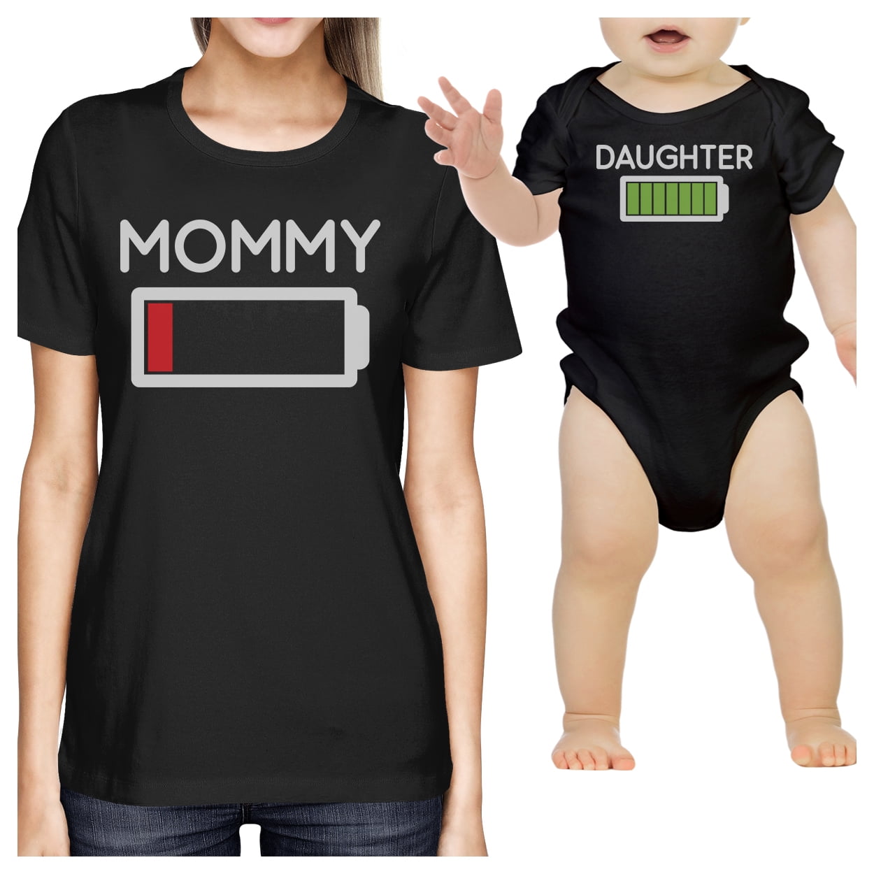 Mommy and baby girl matching shirts top