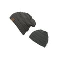 thumbnail image 1 of Mommy/Daughter Soft Beanie Combo - Dark Grey, 1 of 3