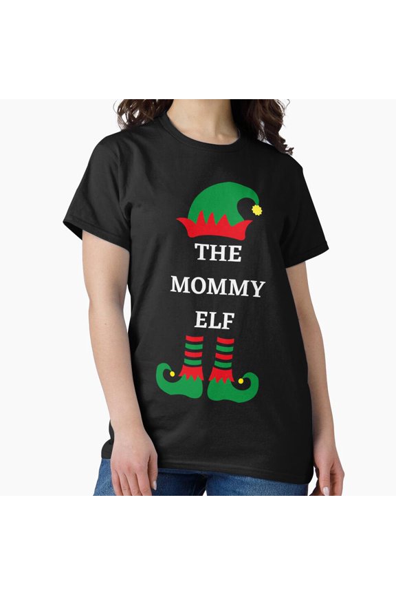 Mommy-Elf Funny Christmas Holiday - Everyday Gift G9745 Unisex T-Shirt, Up to Size 5XL