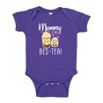 thumbnail image 1 of Mommy Is My Bes-Tea Baby Bodysuit One Piece 18 mo Purple, 1 of 3