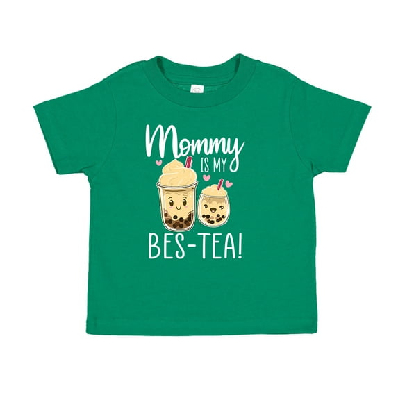 Mommy Is My Bes-Tea Toddler T-Shirt 3T Kelly Green