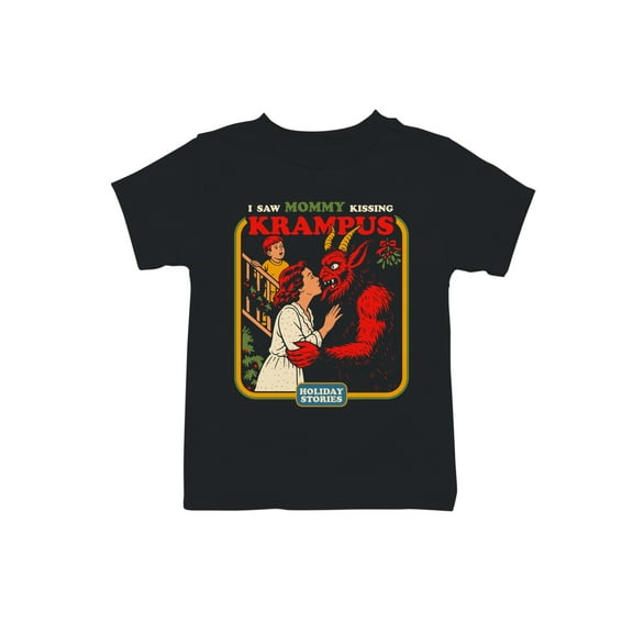 Mommy Kissing Krampus Holiday Humor Youth's T-shirt
