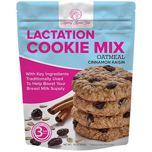 Mommy Knows Best Cinnamon Raisin Lactation Cookie Mix 16 oz