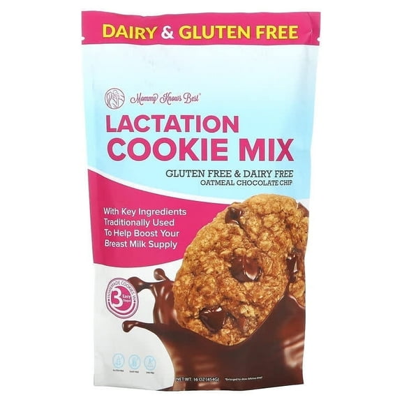 Mommy Knows Best, Lactation Cookie Mix , Oatmeal Chocolate Chip, 16 oz