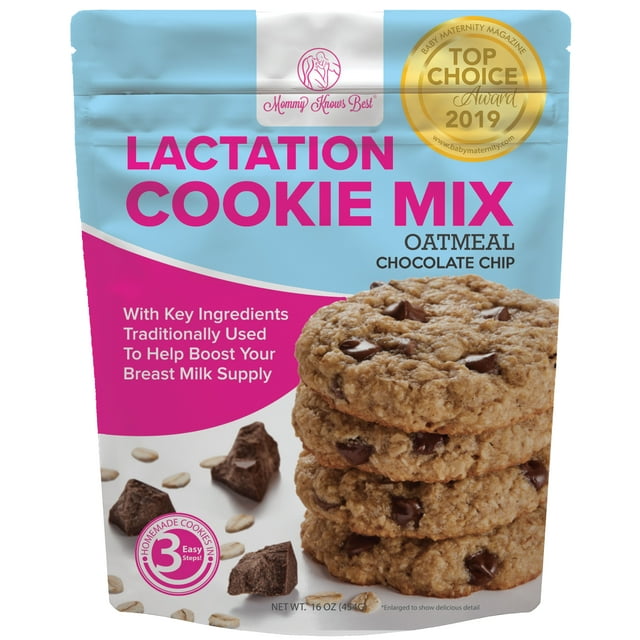 Mommy Knows Best Lactation Cookies Mix,Oatmeal Chocolate Chip Support
