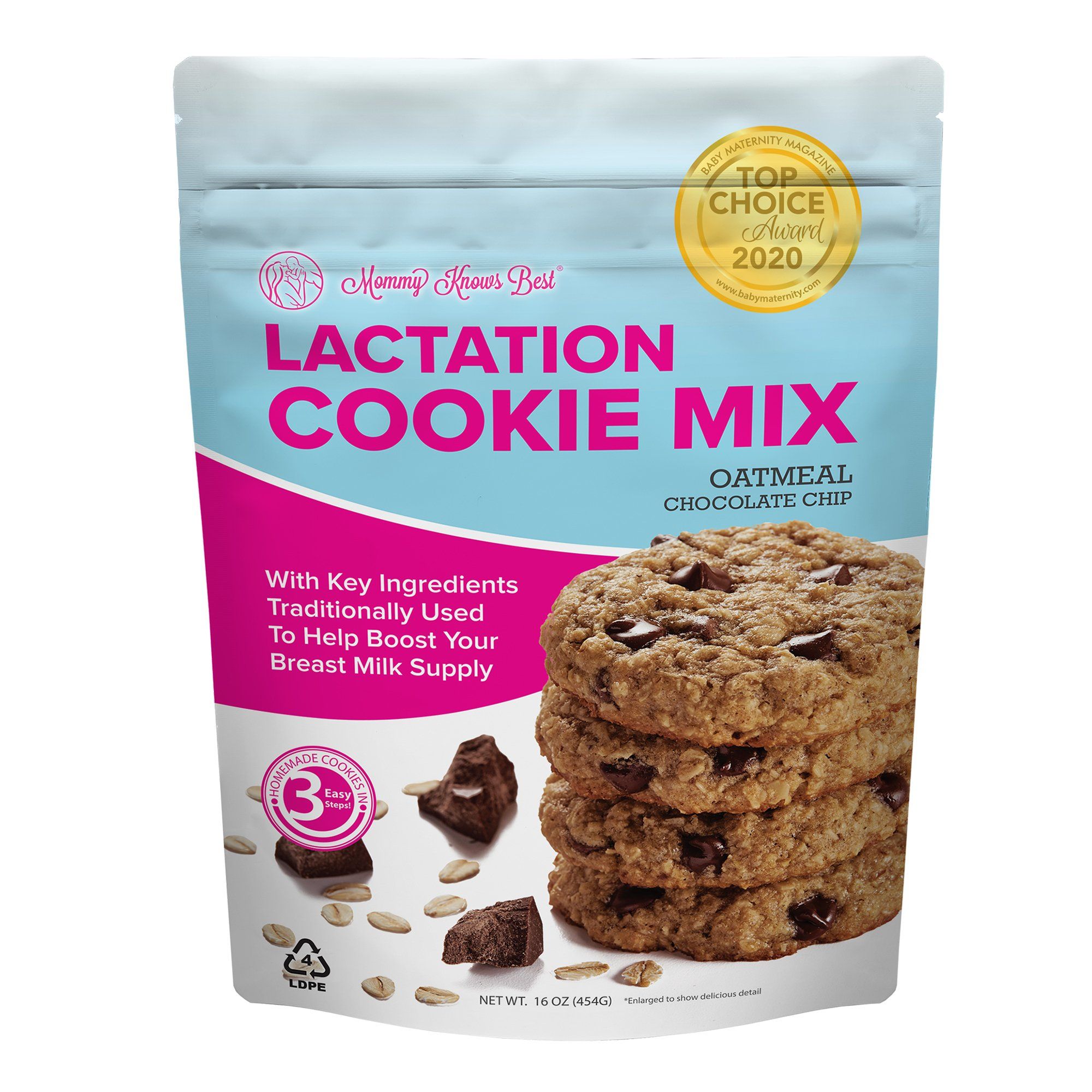 Mommy Knows Best Lactation Oatmeal Chocolate Chip Cookie Mix