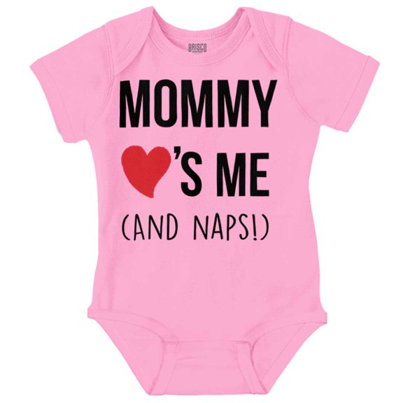 Mommy Love Me and Naps Mothers Day Romper Boys or Girls Infant Baby Brisco Brands 18M