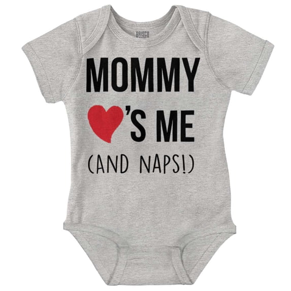 Mommy Love Me and Naps Mothers Day Romper Boys or Girls Infant Baby Brisco Brands 24M