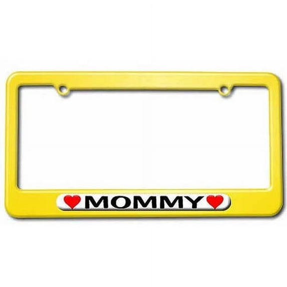 Mommy Love with Hearts License Plate Tag Frame, Multiple Colors