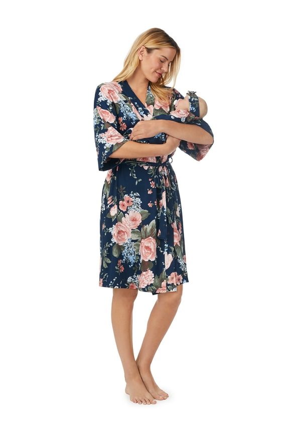 Matching Robe, Baby Girl Swaddle, and Headband Baby Shower Gift Set, 3pc