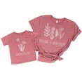 thumbnail image 1 of Mommy & Me Raising Wildflowers Shirts White on Mauve Shirt Adult Small, 1 of 3