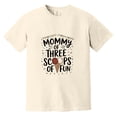thumbnail image 1 of Mommy Mom Ice Cream Third Birthday Three Scoops Of Fun Party Sweet Treat Comfort Color T-Shirt, Unisex, up to size 4XL, 1 of 4