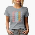 thumbnail image 1 of Mommy, Mother's Day, Groovy Retro Wavy Text Merch Gift, Heather Grey T-Shirt, XL, 1 of 5
