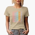thumbnail image 1 of Mommy, Mother's Day, Groovy Retro Wavy Text Merch Gift, Tan T-Shirt, Small, 1 of 5