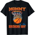 thumbnail image 1 of Mommy Of The Birthday Boy Basketball Birthday Family Party T-Shirt, 1 of 4