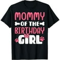 thumbnail image 1 of Mommy Of The Birthday Girl Dog Paw Birthday Party T-ShirtMen and women, Black T-shirt, size: Extra large, 1 of 4
