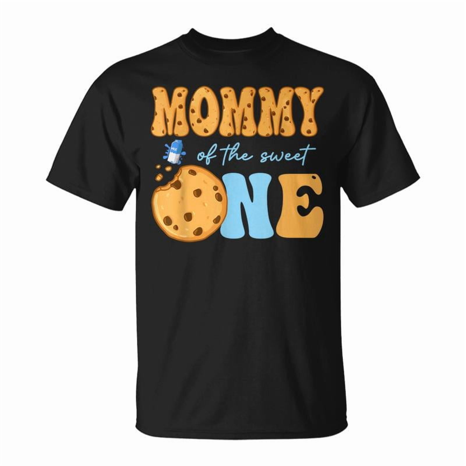 Mommy Of The Sweet One Cookies And Milk Birthday Party TShirt - Walmart.com