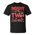 thumbnail image 1 of Mommy Of The Two Sweet Funny Second 2nd Birthday Girl Strawberry Unisex T-Shirt, for men & women, up to size 5XL, 1 of 2