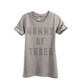 thumbnail image 1 of Mommy Of Three Women's Fashion Relaxed T-Shirt Tee Heather Tan Small, 1 of 4
