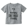 thumbnail image 1 of Mommy Plus Me Equals One Broke Daddy Toddler Boy Girl T Shirt Infant Toddler Brisco Brands 2T, 1 of 6