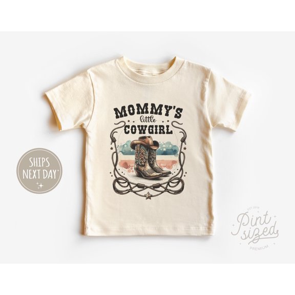 Mommy'S Little Cowgirl Toddler Shirt, Country Girl Kids Tee, Cute I Love Mommy Kids Shirt TODDLER SHORT SLEEVE TEE BELLA CANVAS 3001T