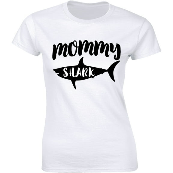 Mommy Shark - Suprise Pregnancy Announcement Women's Gift T-Shirt