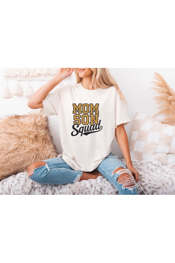 Mommy Son Squad Mom Sons Matching Mothers Day Mother Child Bond Team Love T-Shirt, for men & women, up to size 5XL