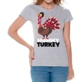 thumbnail image 1 of Mommy Turkey Women Shirt - S M L XL 2XL 3XL - Funny Thanksgiving Tshirts for Women Holiday Graphic Tee Gift, 1 of 2