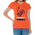 thumbnail image 1 of Mommy Turkey Women Shirt - S M L XL 2XL 3XL - Funny Thanksgiving Tshirts for Women Holiday Graphic Tee Gift, 1 of 2