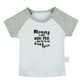 thumbnail image 1 of Mommy Is Way More Fun Now That She Can Drink Again Funny T shirt For Baby, Newborn Babies T-shirts, Infant Tops, 0-24M Kids Graphic Tees Clothing (Short Gray Raglan T-shirt, 0-6 Months), 1 of 4
